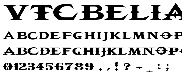 VTCBelialsBlade Regular font